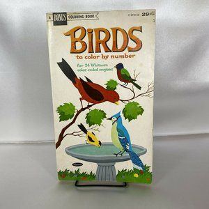 Vintage Birds To Color By Number Book bob Jenney W